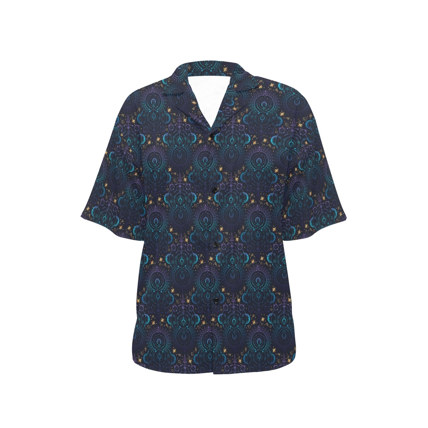 Celestial Pattern Print Design 06 Women's Hawaiian Shirt