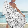 Splatter Print Design LKS305 Beach Towel 32" x 71"