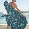 Seaweed Print Design LKS302 Beach Towel 32" x 71"