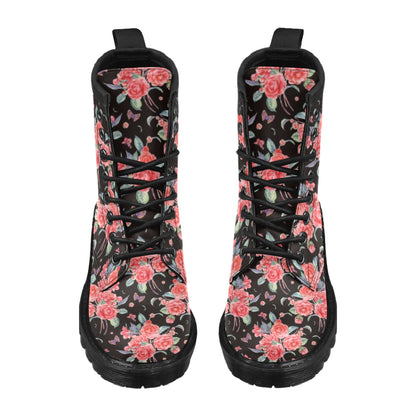 Camellia Pattern Print Design CM03 Women's Boots