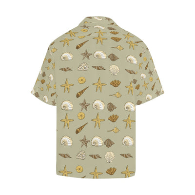 Seashell Beach Print Design LKS303 Men's Hawaiian Shirt