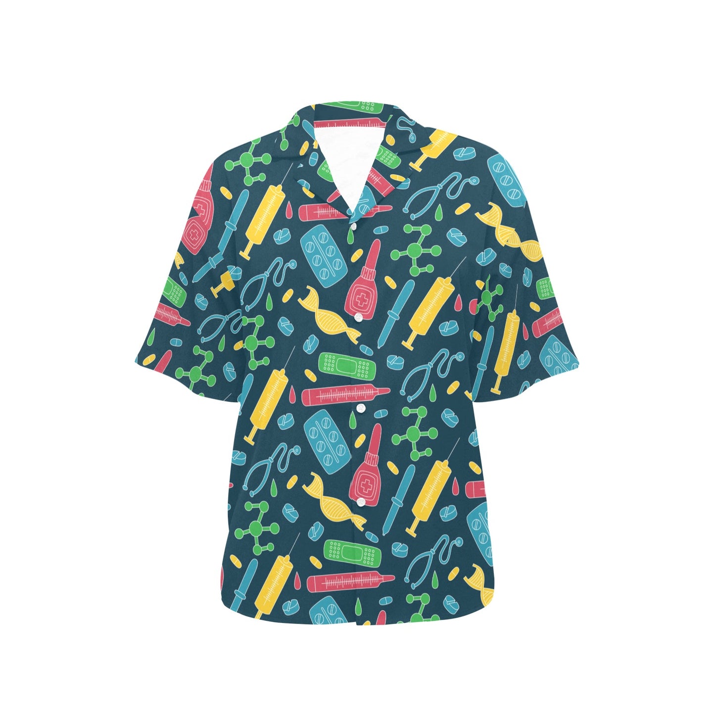 Phlebotomist Pattern Print Design A03 Women's Hawaiian Shirt