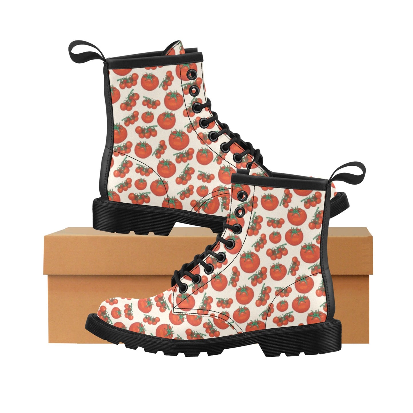 Tomato Print Design LKS302 Women's Boots