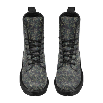 Palm Tree Background Design Print Women's Boots