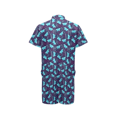 Butterfly Pattern Print Design 011 Men's Romper