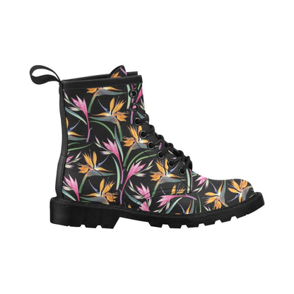 Tropical Flower Pattern Print Design TF017 Women's Boots