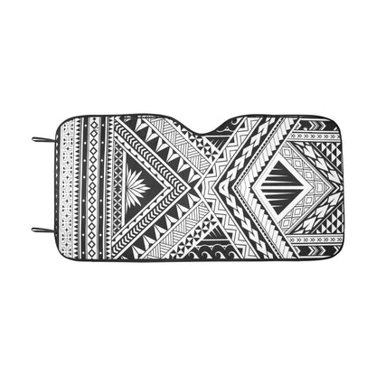 Samoan Tattoo Style Print Design LKS307 Car front Windshield Sun Shade