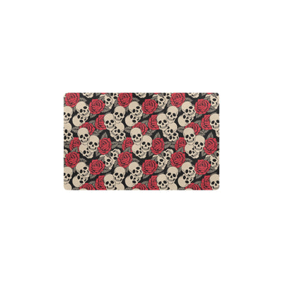 Skull And Roses Print Design LKS301 Kitchen Mat