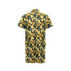 Elegant Yellow Tulip Print Men's Romper