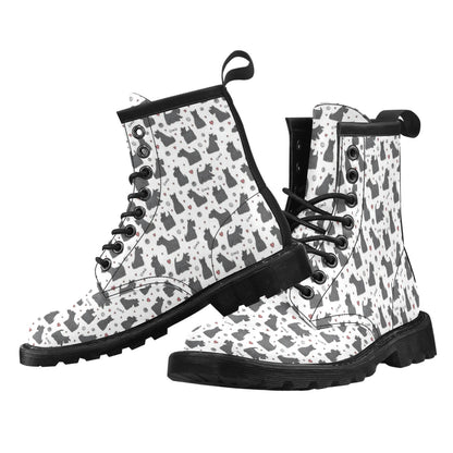 Scottish Terriers Print Design LKS3015 Women's Boots