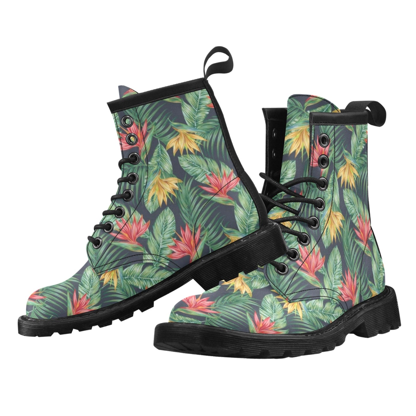 Bird Of Paradise Pattern Print Design BOP09 Women's Boots