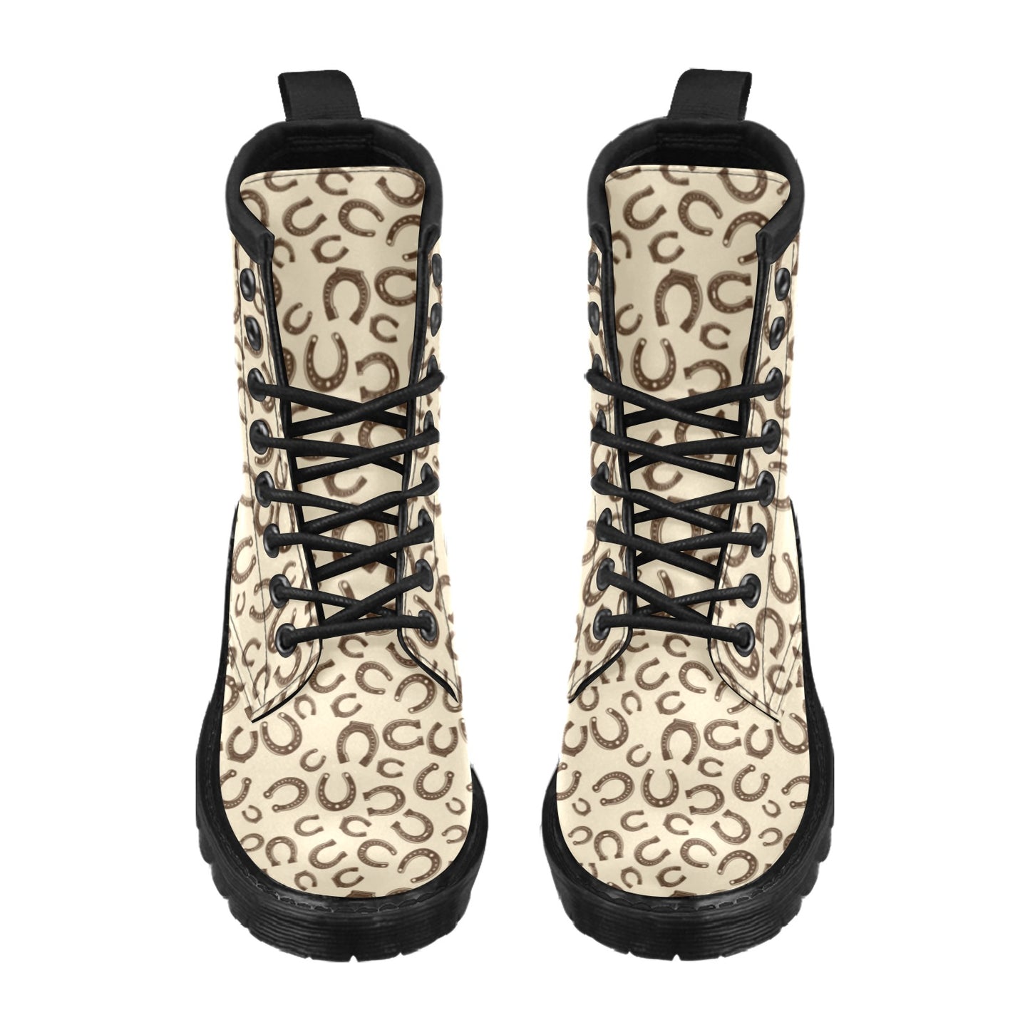 Horseshoe Print Design LKS302 Women's Boots