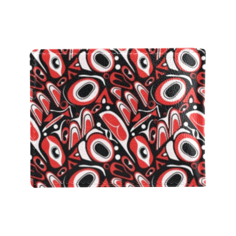 Totem Pole Texture Design Men's ID Card Wallet