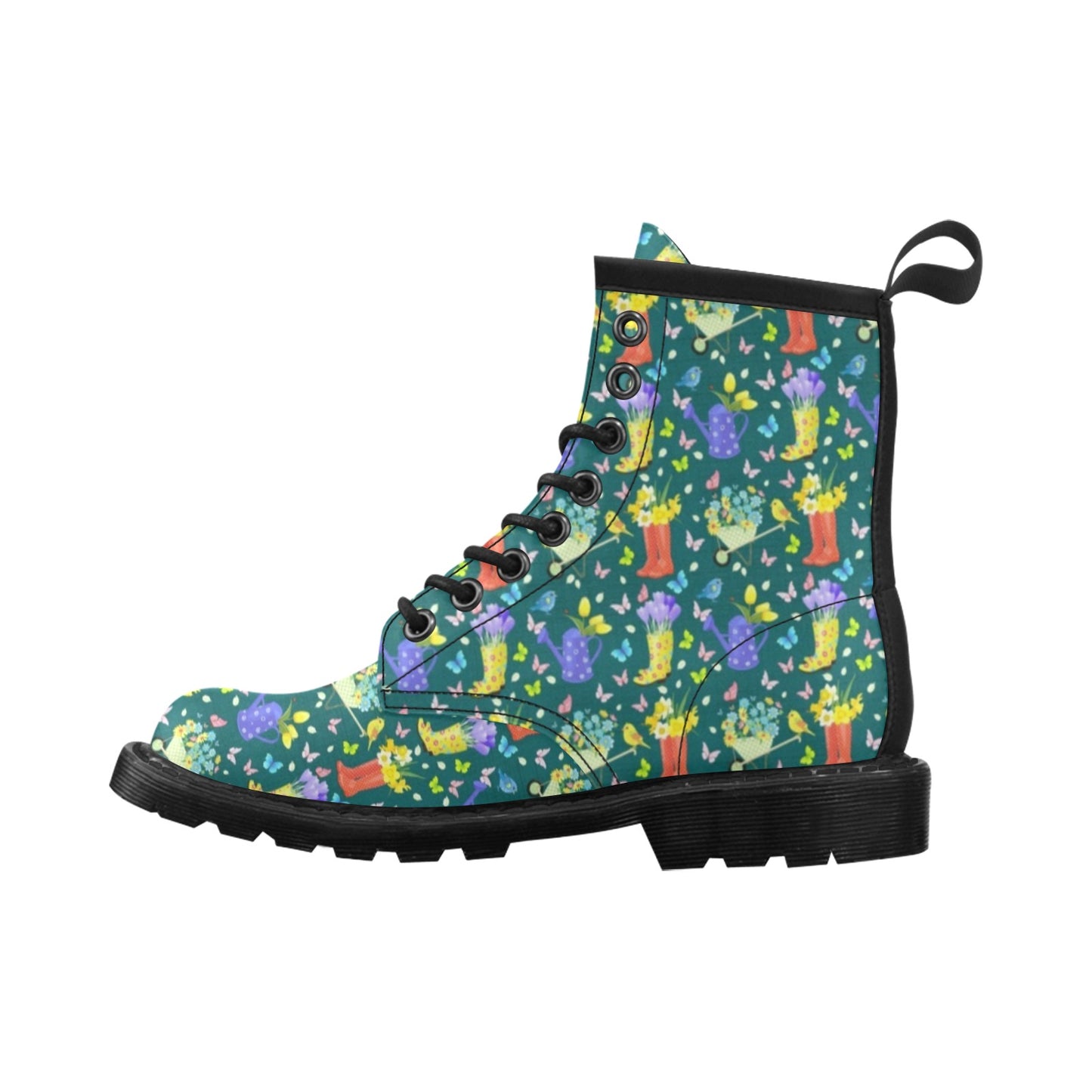 Gardening Pattern Print Design G08 Women's Boots