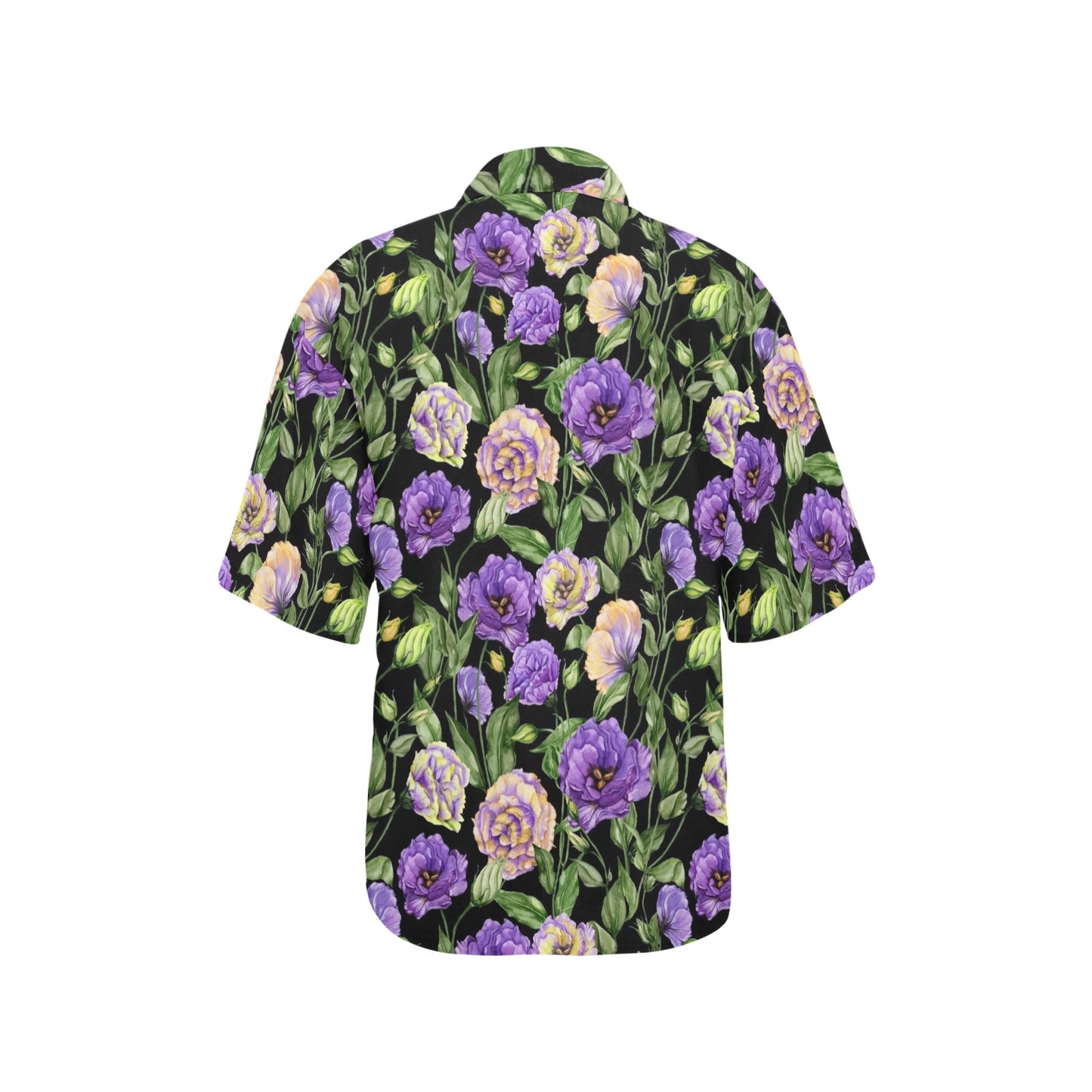 Lisianthus Pattern Print Design LT02 Women's Hawaiian Shirt