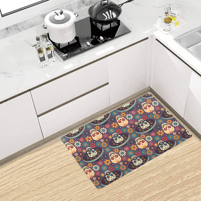 sugar skull Maxican Pattern Kitchen Mat