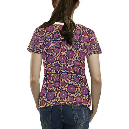 Suzani Print Design LKS303 Women's  T-shirt