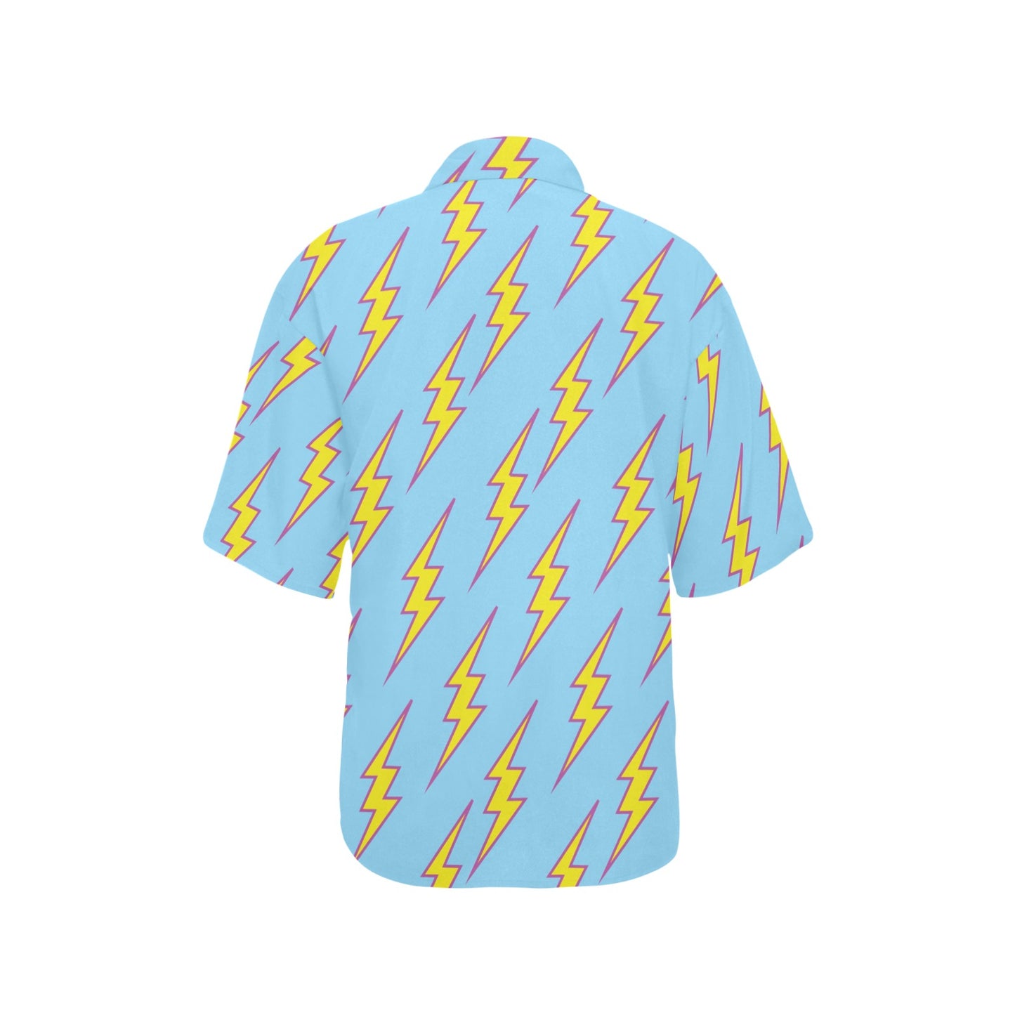 Lightning Thunder Pattern Print Design 02 Women's Hawaiian Shirt