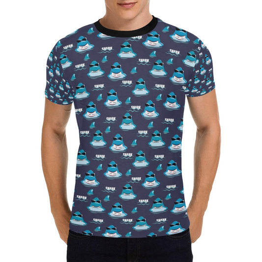 Shark Print Design LKS309 Men's All Over Print T-shirt