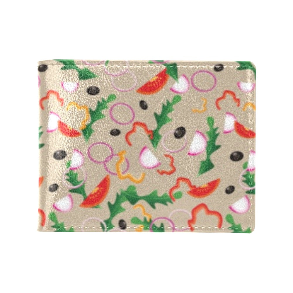 Salad Print Design LKS303 Men's ID Card Wallet