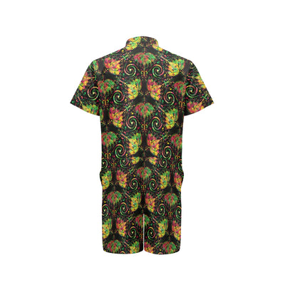 lotus Boho Pattern Print Design LO09 Men's Romper