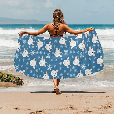 Goat Print Design LKS402 Beach Towel 32" x 71"