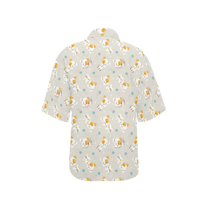 Russell Terriers Print Design LKS306 Women's Hawaiian Shirt