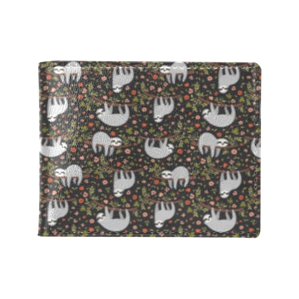 Sloth Cute Design Themed Print Men's ID Card Wallet