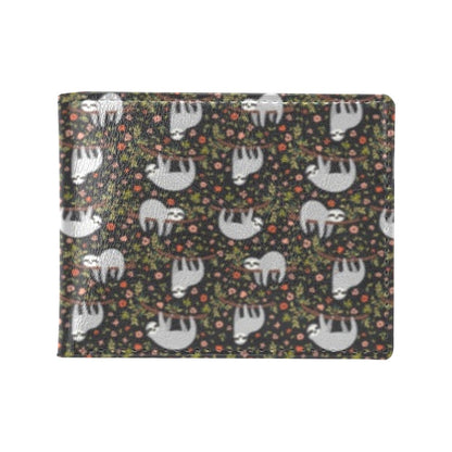 Sloth Cute Design Themed Print Men's ID Card Wallet