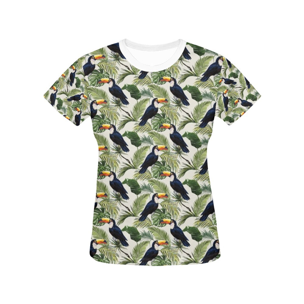 Toucan Print Design LKS308 Women's  T-shirt