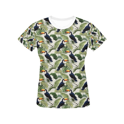 Toucan Print Design LKS308 Women's  T-shirt