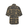 American indian Gold Style Women's Hawaiian Shirt