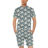 Wave Art Print Men's Romper