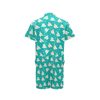 Chihuahua Polka Dot Pattern Men's Romper