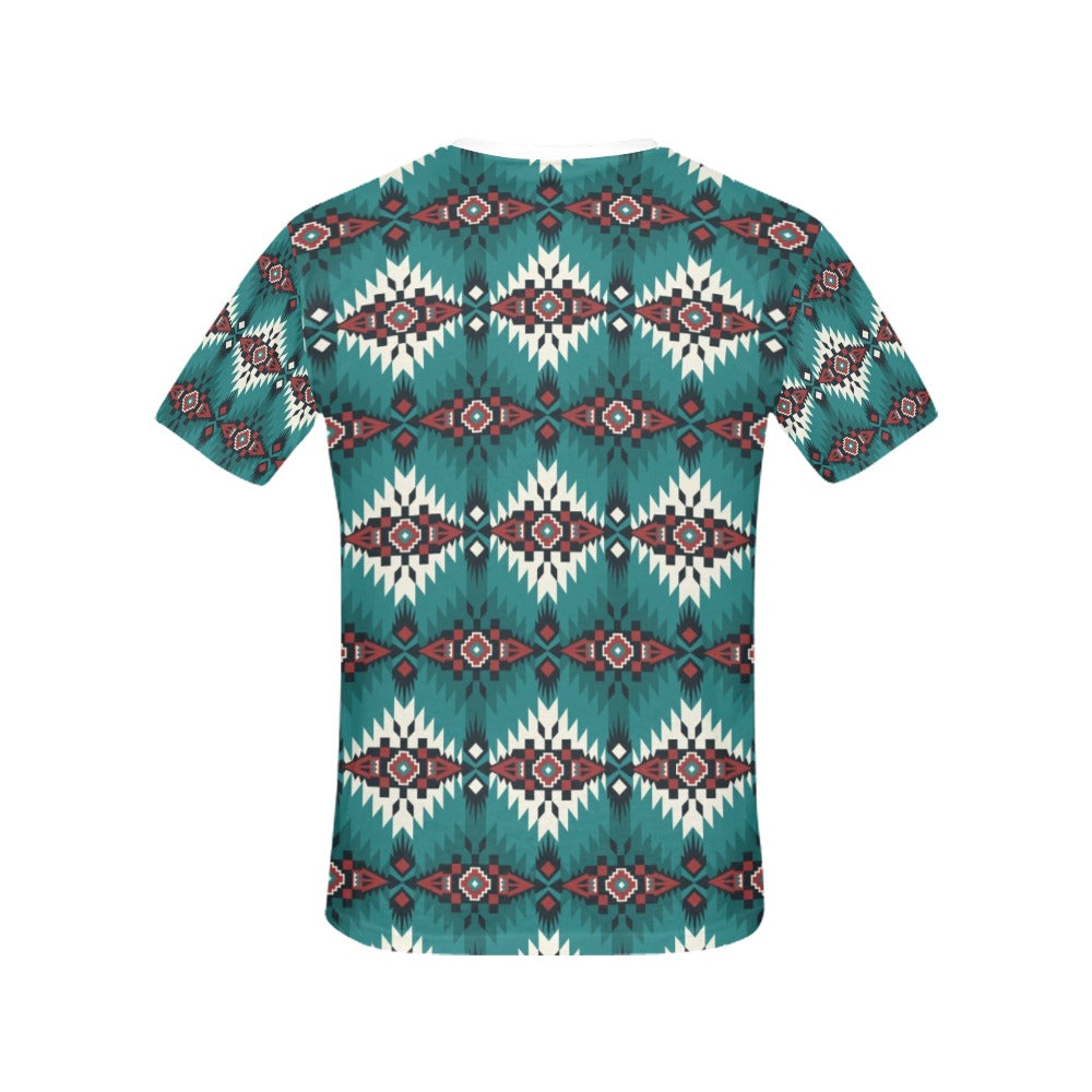 Southwest Pattern Print Design LKS308 Women's  T-shirt