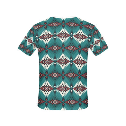 Southwest Pattern Print Design LKS308 Women's  T-shirt