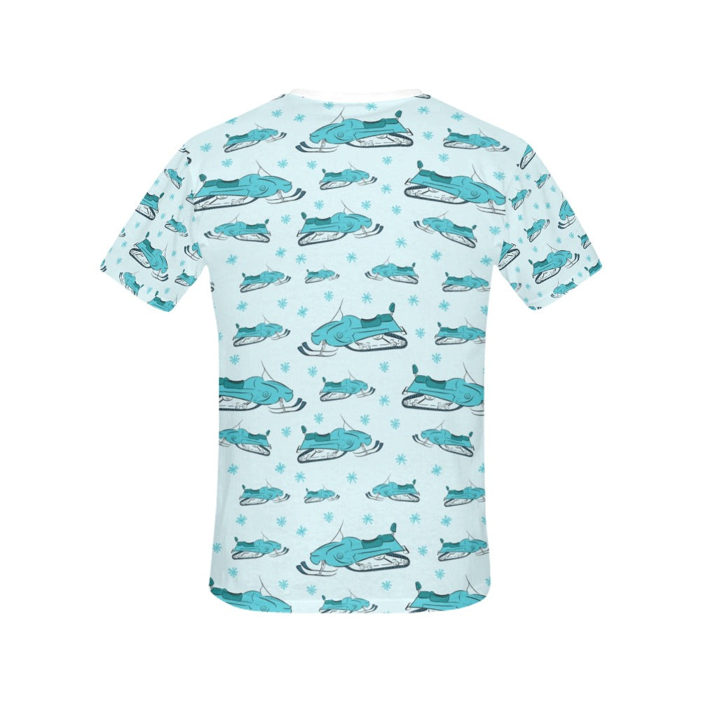 Snowmobile Print Design LKS301 Women's  T-shirt