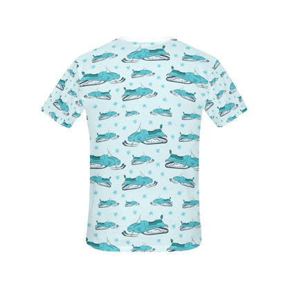 Snowmobile Print Design LKS301 Women's  T-shirt