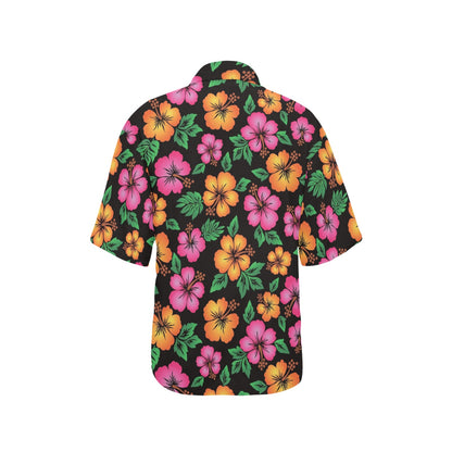 Hibiscus Pattern Print Design HB029 Women's Hawaiian Shirt