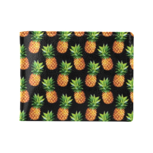 Pineapple Cute Print Design Pattern Men's ID Card Wallet