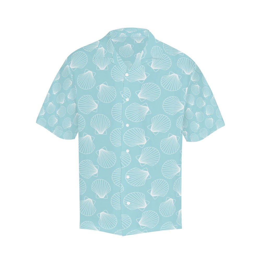 Seashell Print Design LKS3010 Men's Hawaiian Shirt