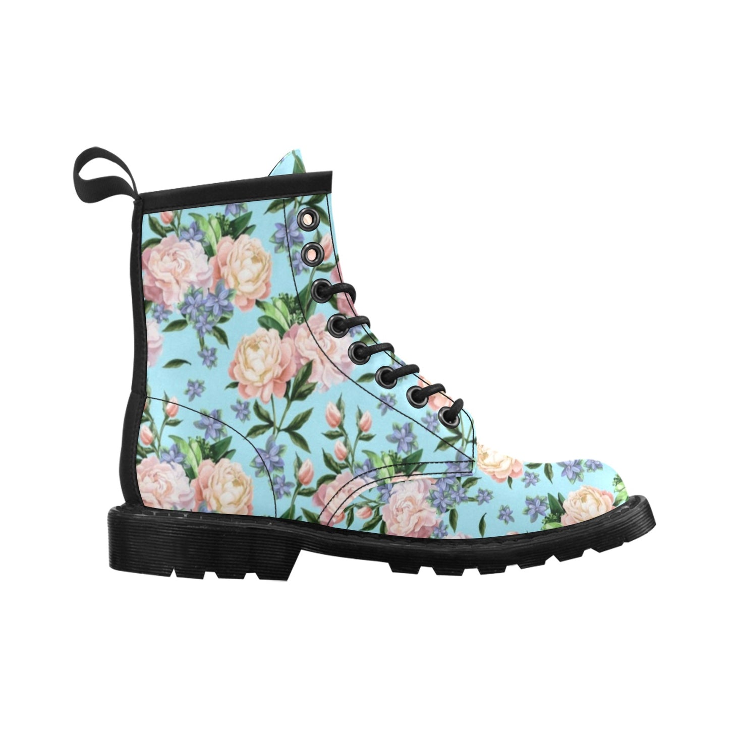 Peony Pattern Print Design PE02 Women's Boots