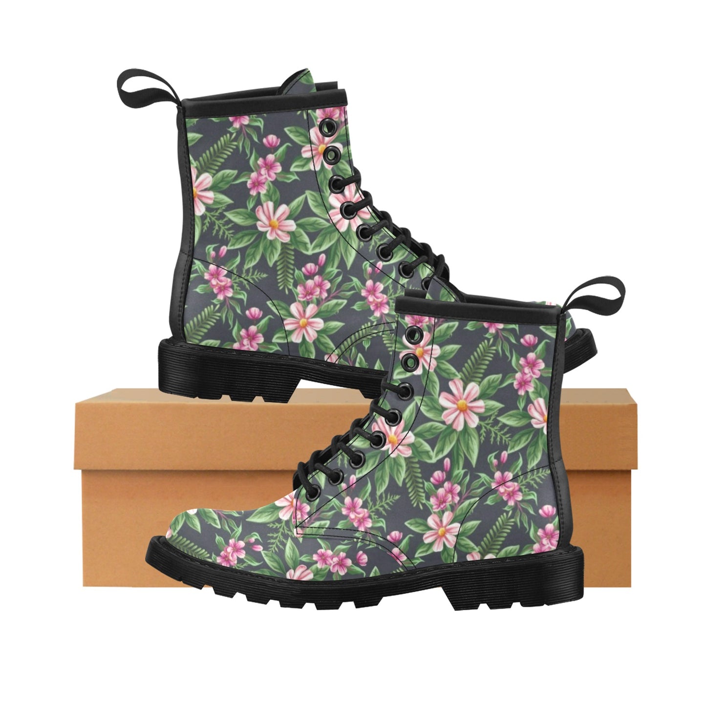 Summer Floral Pattern Print Design SF010 Women's Boots