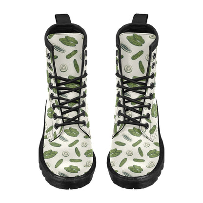 Cucumber Pattern Print Design CC05 Women's Boots