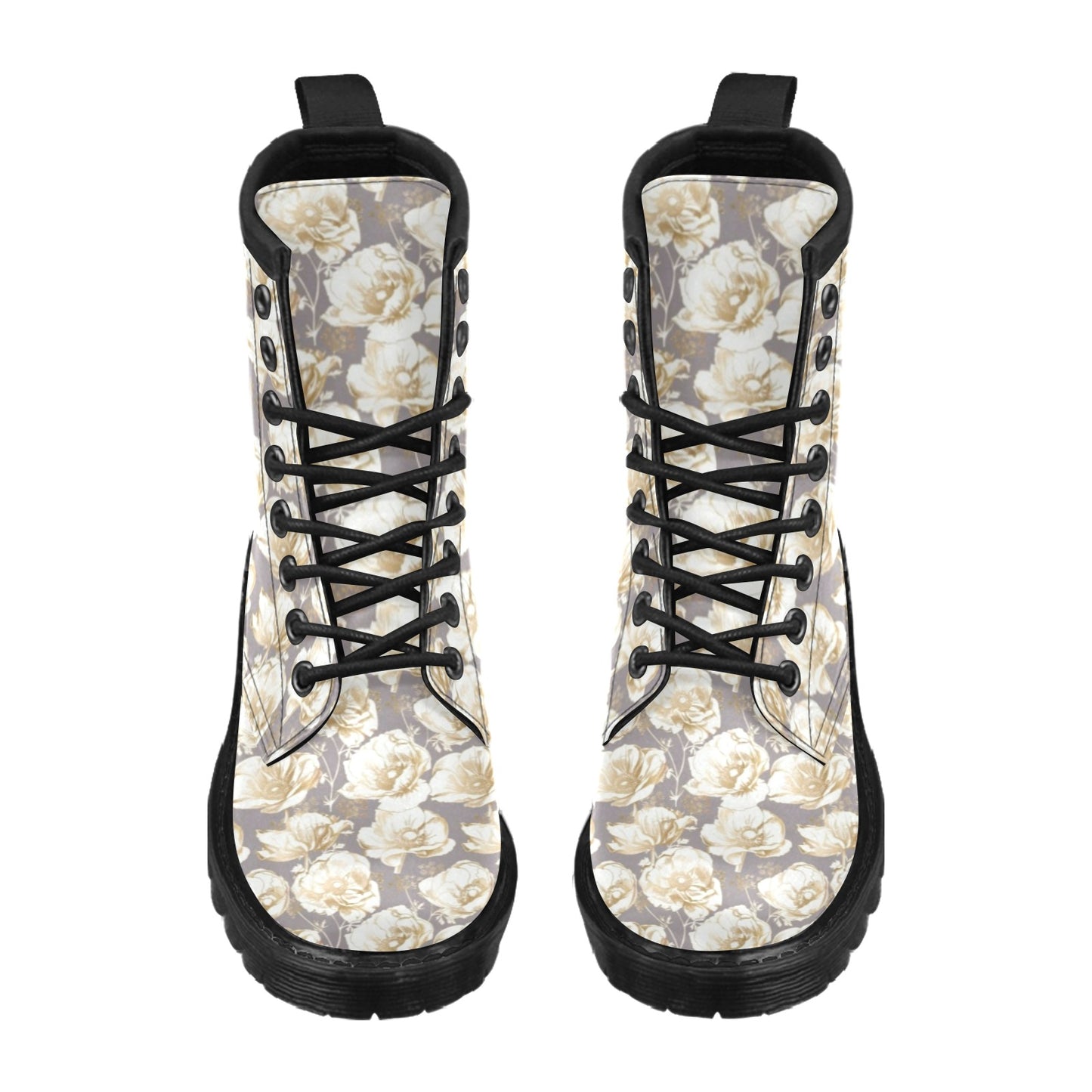 Anemone Pattern Print Design AM05 Women's Boots