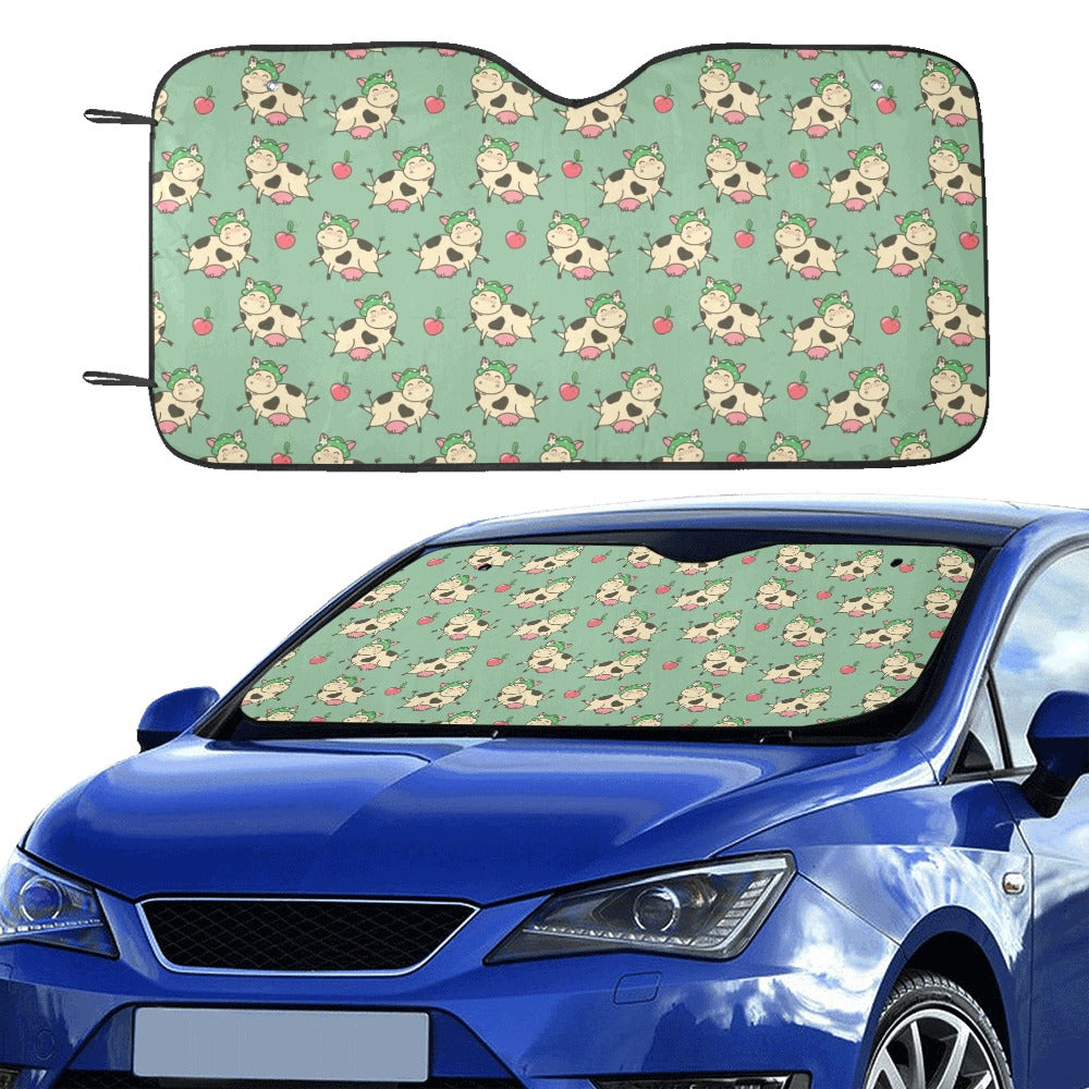 Cattle Print Design LKS402 Car front Windshield Sun Shade