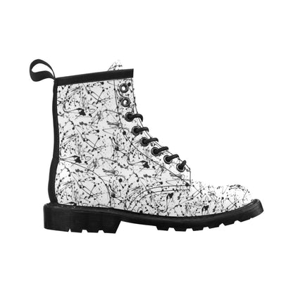 Splatter Print Design LKS305 Women's Boots
