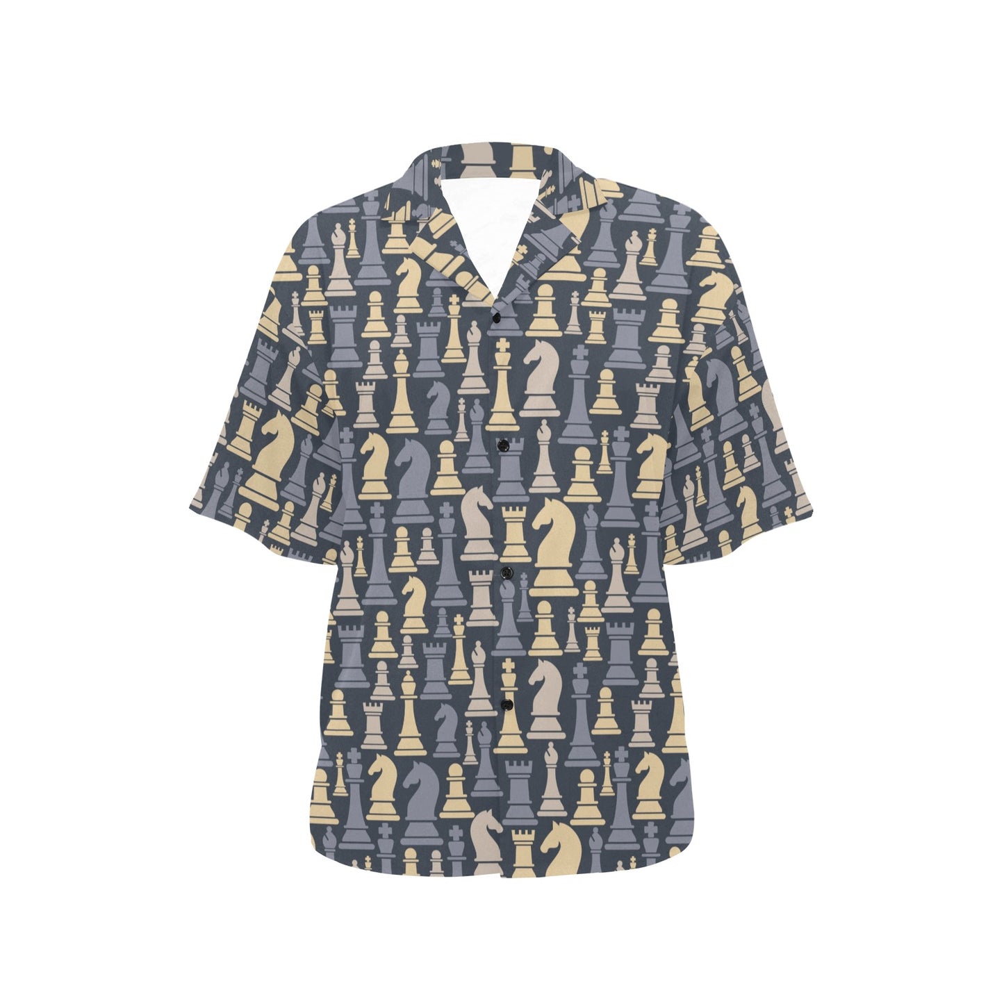 Chess Pattern Print Design 04 Women's Hawaiian Shirt