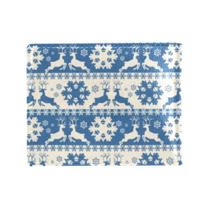 Reindeer Print Design LKS401 Men's ID Card Wallet