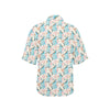 Bluebird Pattern Print Design 03 Women's Hawaiian Shirt